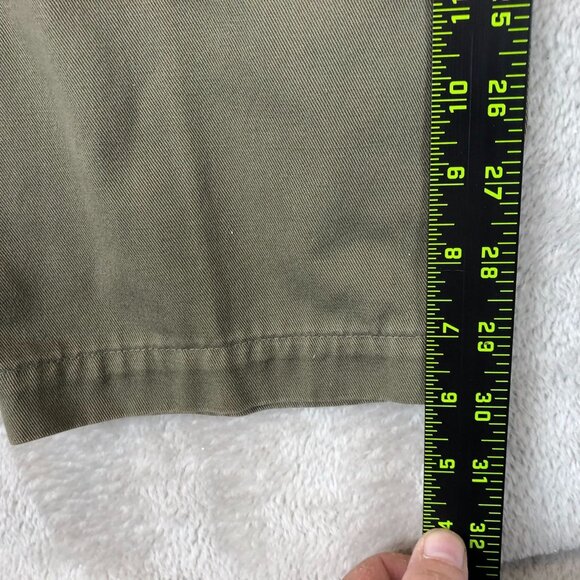 Dockers Women's Classic Khaki Pants Size 6/31M Olive Green Pleated Straight Vint - Picture 3 of 12